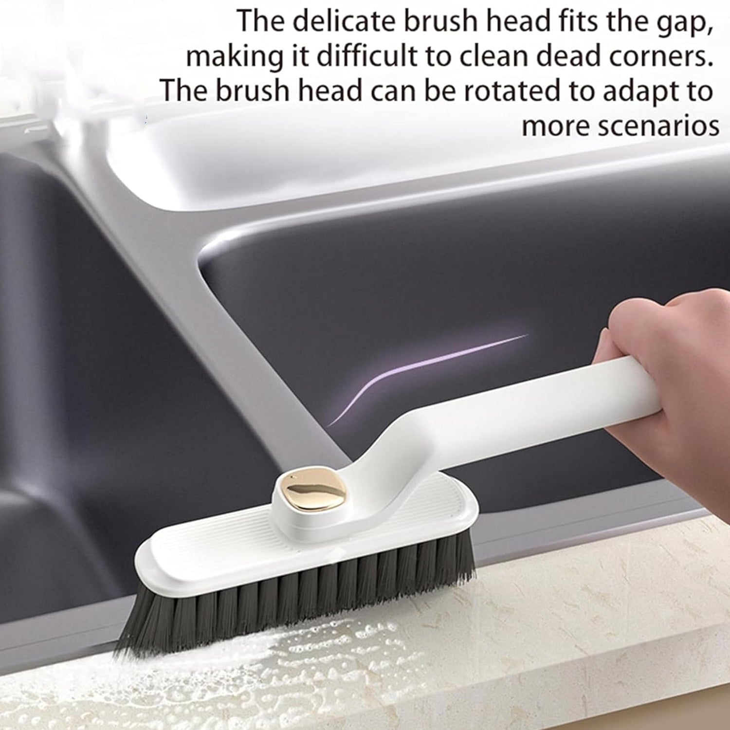 Multi-function 360 Rotating Crevice Floor Cleaning Brush (1 Pc) Multi-function 360 Rotating Crevice Floor Cleaning Brush (1 Pc)